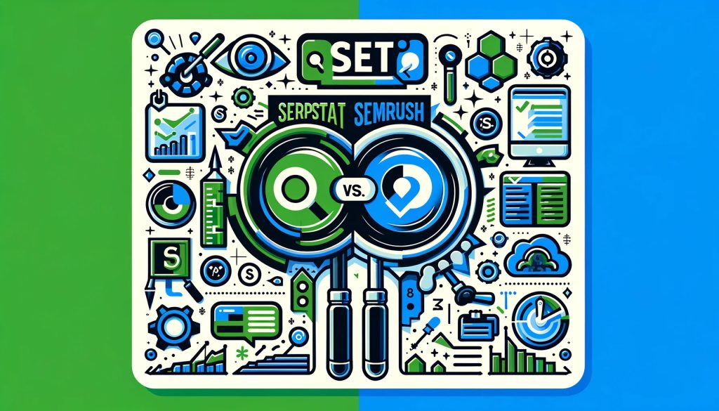 AI generated image of Serpstat vs SEMRush