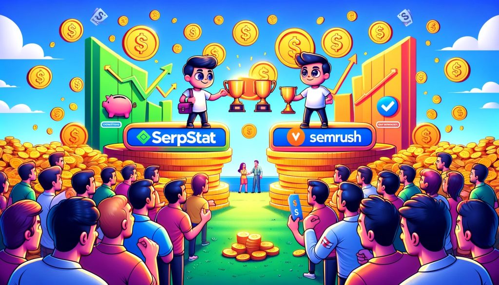 AI generated image of Serpstat vs SEMRush